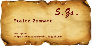 Steitz Zsanett névjegykártya